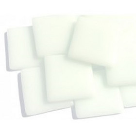 Pâte de Verre glasmosaikbitar 25 mm, Broken White, 500 g