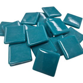 Pâte de Verre glasmosaikbitar 25 mm, Dark Teal, 100 g