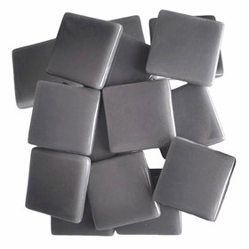 Pâte de Verre glasmosaikbitar 25 mm, Deep Grey, 500 g