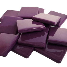 Pâte de Verre glasmosaikbitar 25 mm, Grape, 100 g
