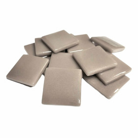 Pâte de Verre glasmosaikbitar 25 mm, Khaki Grey, 500 g