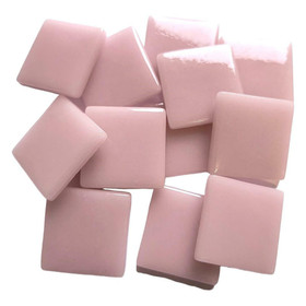 Pâte de Verre glasmosaikbitar 25 mm, Pale Pink, 500 g
