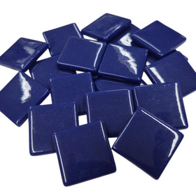 Pâte de Verre glasmosaikbitar 25 mm, Royal Blue, 100 g