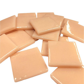 Pâte de Verre glasmosaikbitar 25 mm, Soft Blush, 100 g