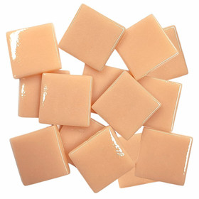 Pâte de Verre glasmosaikbitar 25 mm, Soft Blush, 500 g