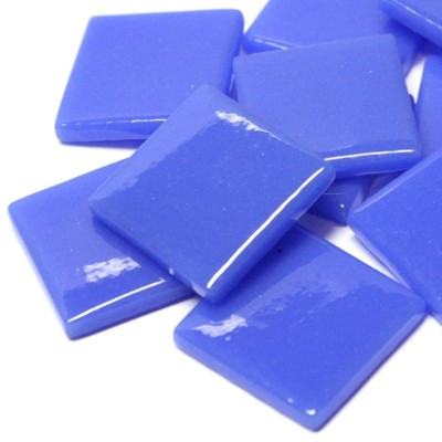 Pâte de Verre -lasimosaiikkipalat 25 mm, True Blue, 100 g
