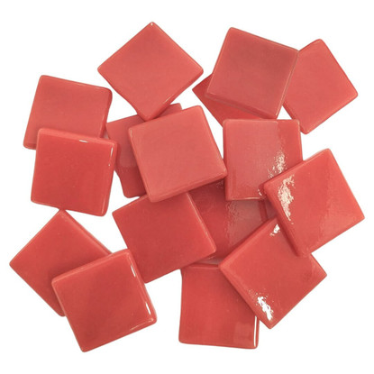 Pâte de Verre Glass Mosaic Tiles 25 mm, Watermelon, 500 g