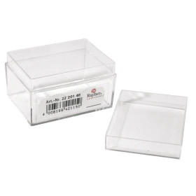 Transparent låda med lock