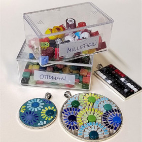 Transparent låda med skjutlock