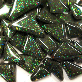 Soft Glass Glitter Black 100 g