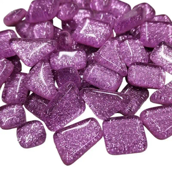 Soft Glass Glitter, Lilac, 100 g