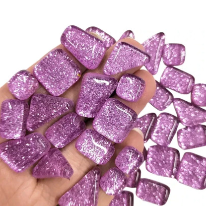 Soft Glass Glitter Lilac 500 g
