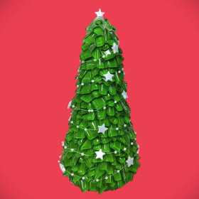 Christmas tree, Stars, DIY, 22cm
