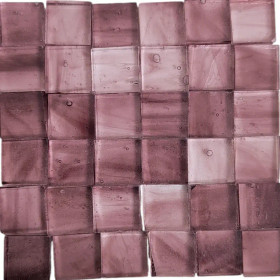 Tiffany glasmosaik, Violet Marble, genomskinlig, 100 g