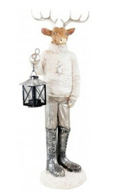 Jouluinen hirvi lyhdyllä 58cm