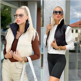 Käännettävä lyhyt toppaliivi