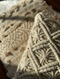 Macrame koristetyyny, 40 x 40 cm