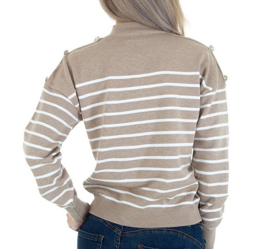 Pitkähihainen neulepaita - beige