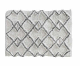 Puuvillainen kylpyhuonematto, kaksi väriä