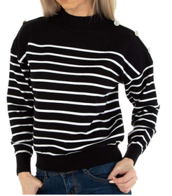 Pitkähihainen neulepaita - musta