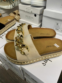 Sherry sandaalit, mustat ja beiget