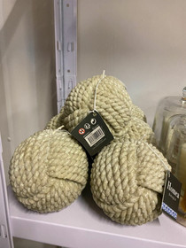 Pyöreä palmikkokynttilä, ⌀ 9,5cm