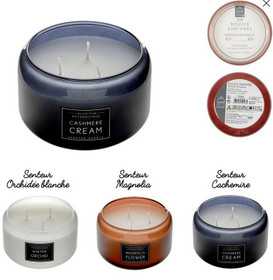 Tuoksukynttilä; 3 väriä ja 3 eri tuoksua, ⌀ 12cm