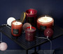 Tuoksukynttilä; 3 väriä ja 3 eri tuoksua, ⌀ 12cm