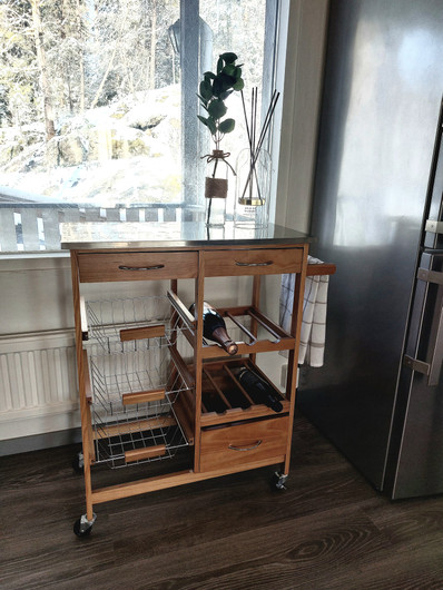 Wood keittiökärry