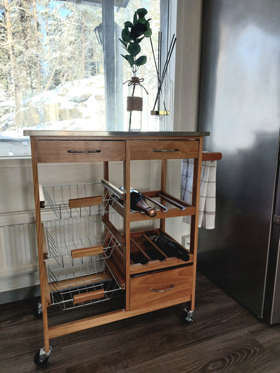 Wood keittiökärry