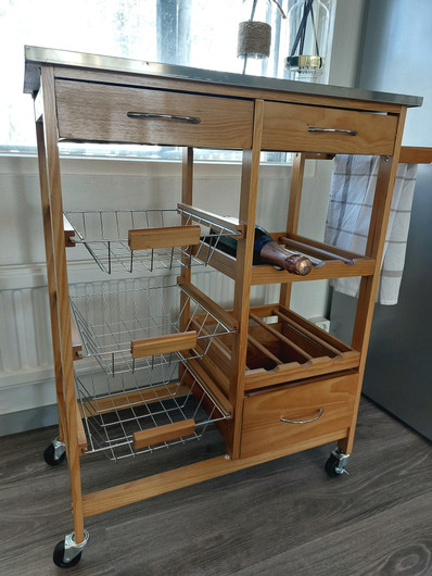 Wood keittiökärry
