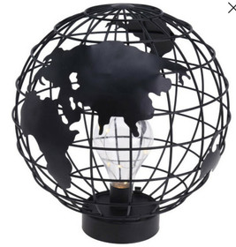 Maapallokuvioinen pöytävalaisin