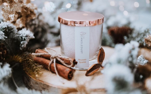 Puuterikynttilä: Rhubarb Sparkle 160g