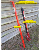 Työntötanko 95 € + toimitus kotiin 19 €