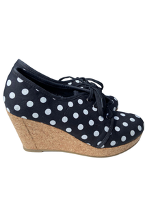 Polka Dot kiilakorkokengät (38) 