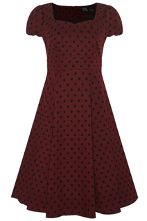 Dolly and Dotty Claudia burgundy kellomekko