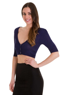 Banned Bobby Basic Navy bolero