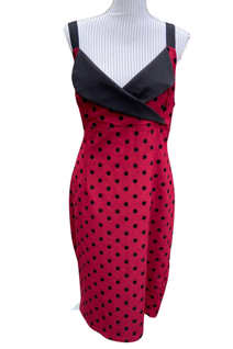 Collectif punamusta kynämekko (UK18/2XL)