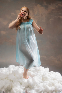 60s light blue babydoll yömekko 