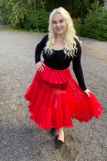 Hell Bunny punainen tylli (XS-M)
