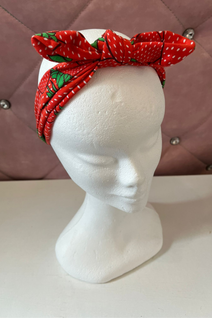 Mansikka polkadot hiuspanta