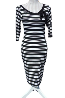 Top Vintage raidallinen mekko (UK8/XS) (menee XS-M)