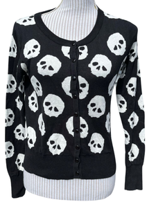 Voodoo Vixen Skull neuletakki (UK14/L)