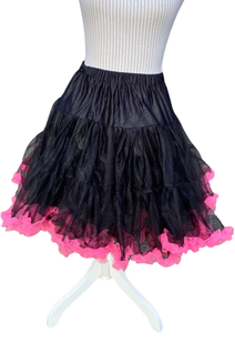 Hell Bunny musta pinkki tylli (XS-M)