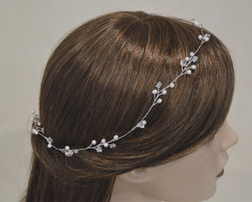 Amelie hiuskorunauha hopea