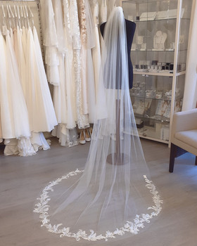 Garden huntu 250cm pitsireuna, vaalea ivory