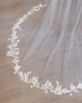 Garden huntu 250cm pitsireuna, vaalea ivory