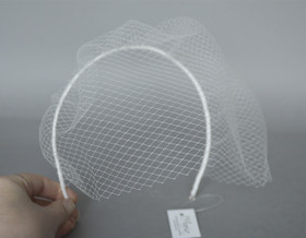 Birdcage huntu pannassa, tiheä verkko, ivory