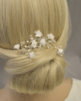 Little blossoms hiuskampa, vaalea ivory