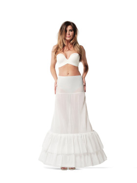 Vannealushame leveä a-linja, kehä 230cm, ivory